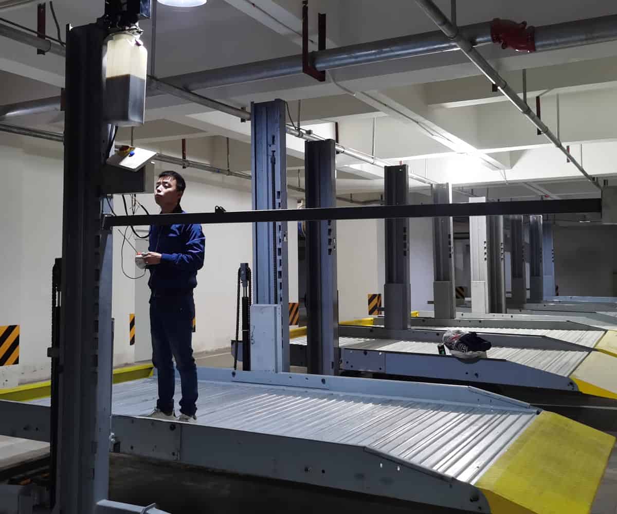 小區簡易升降式機械停車庫